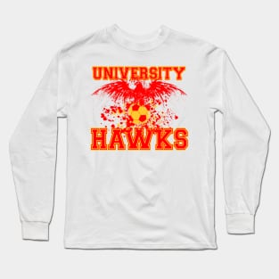 University Hawks - Screaming Hawk Long Sleeve T-Shirt